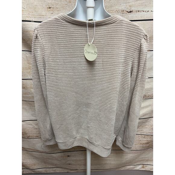 Chenault Womens Sweater Size XL Womens Beige New Pullover Long Sleeve - Picture 7 of 11